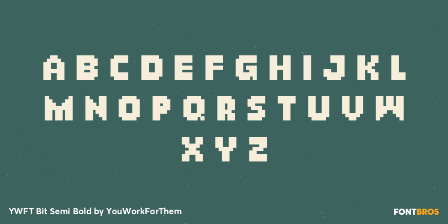 YWFT Bit Semi Bold Font Poster #2