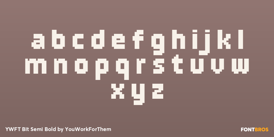 YWFT Bit Semi Bold Font Poster #3