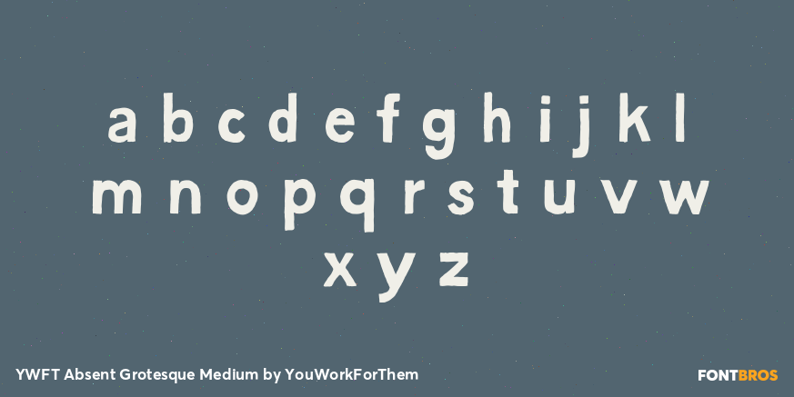 YWFT Absent Grotesque Medium Font Poster #3