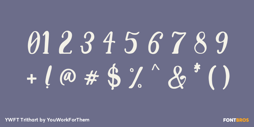 YWFT Trithart Font Poster #1