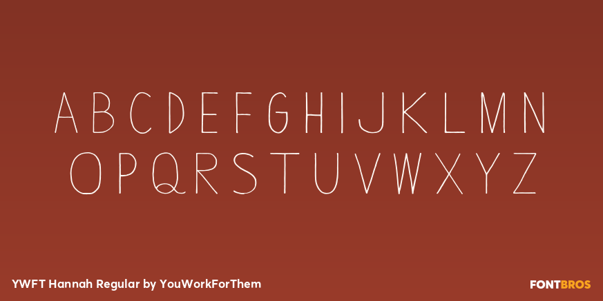 YWFT Hannah Regular Font Poster #3