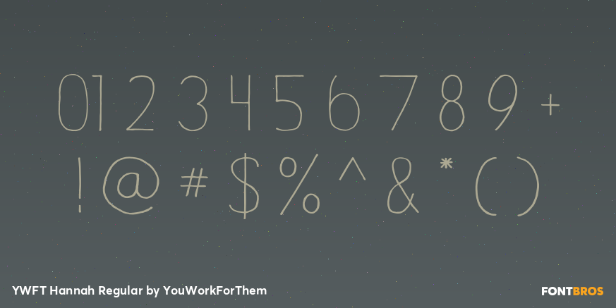 YWFT Hannah Regular Font Poster #4