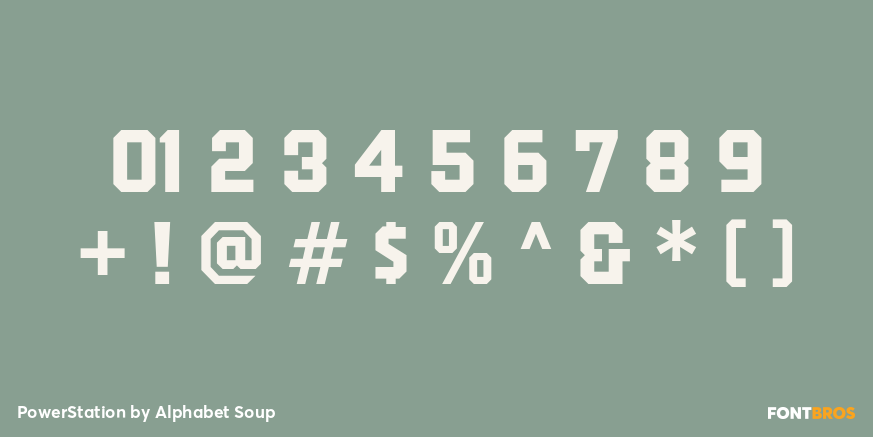 PowerStation Font Poster #4