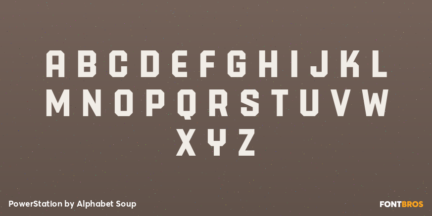 PowerStation Font Poster #2