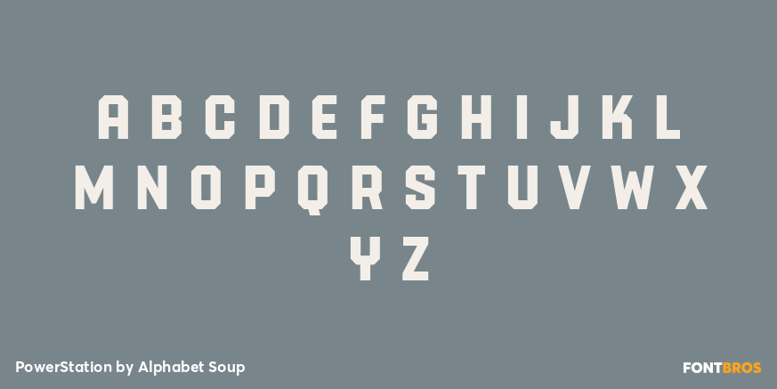 PowerStation Font Poster #3