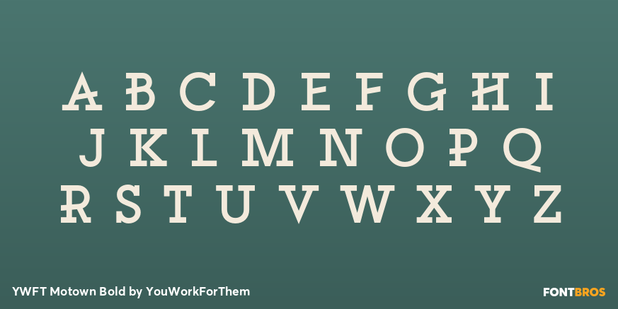 YWFT Motown Bold Font Poster #2