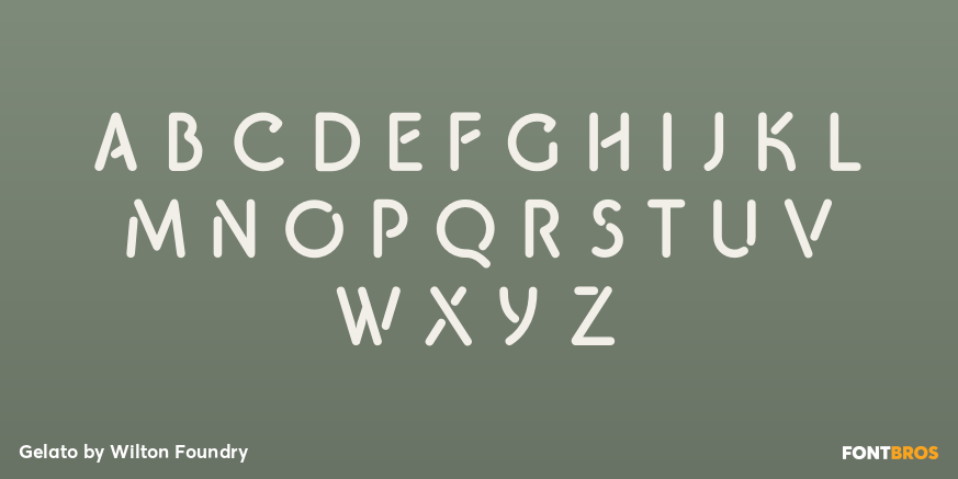 Gelato Font Poster #2