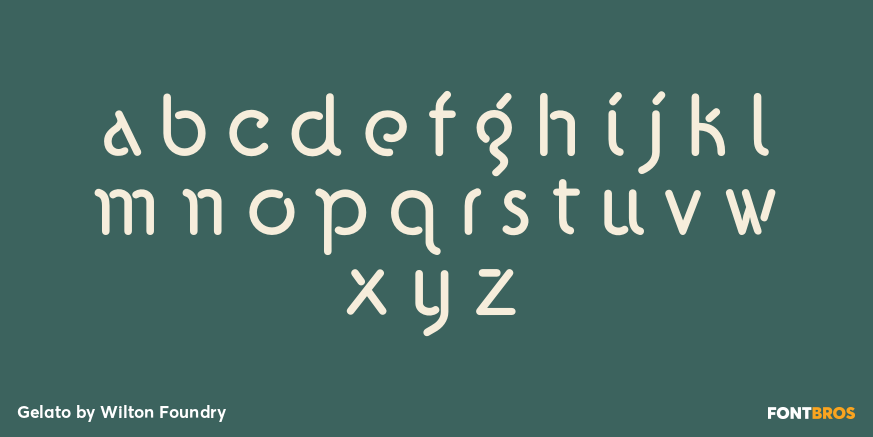 Gelato Font Poster #3