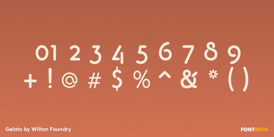 Gelato Font Poster #4