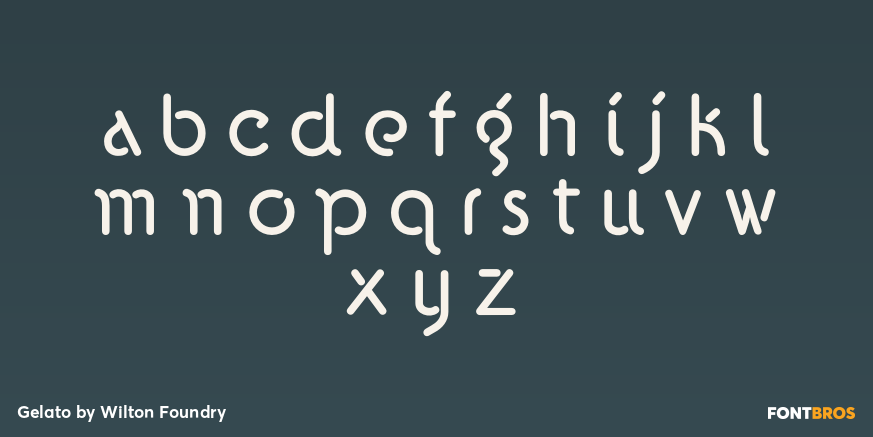 Gelato Font Poster #1