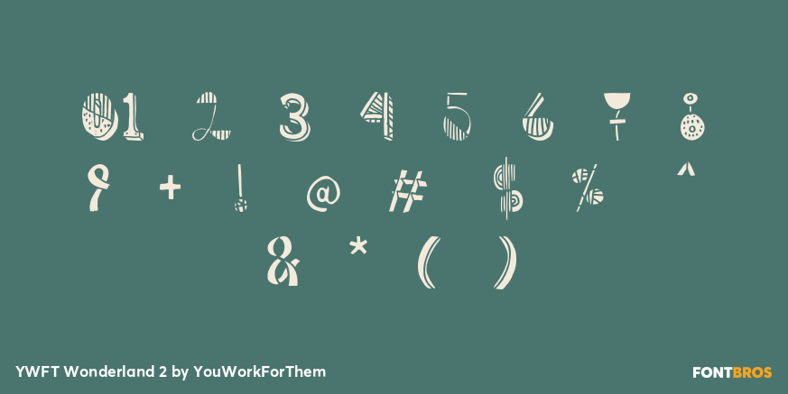 YWFT Wonderland 2 Font Poster #4