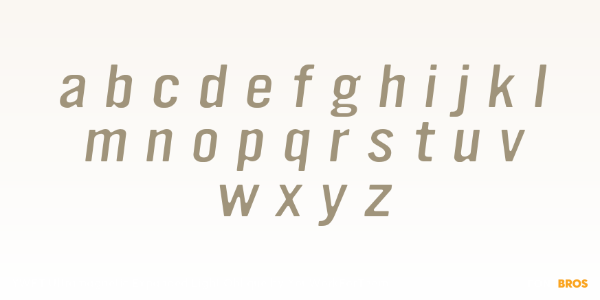 YWFT Ultramagnetic Expanded Light Oblique Font Poster #3