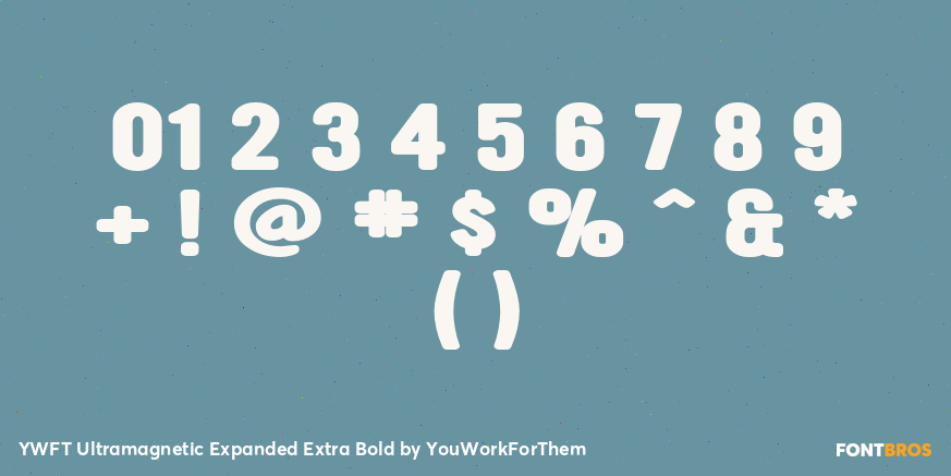 YWFT Ultramagnetic Expanded Extra Bold Font Poster #4