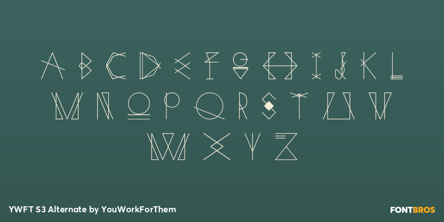 YWFT S3 Alternate Font Poster #2