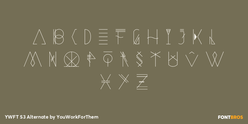 YWFT S3 Alternate Font Poster #3