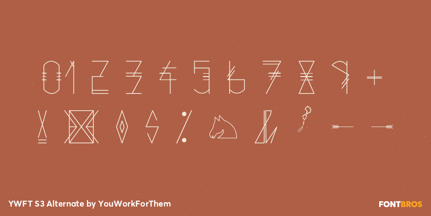 YWFT S3 Alternate Font Poster #4