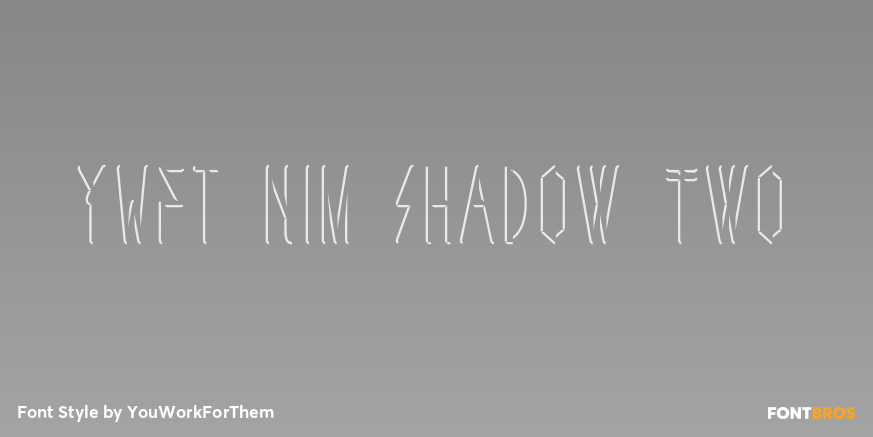 YWFT Nim Shadow two Font Poster #1