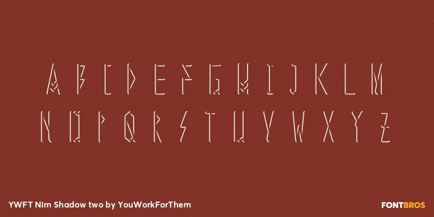 YWFT Nim Shadow two Font Poster #2