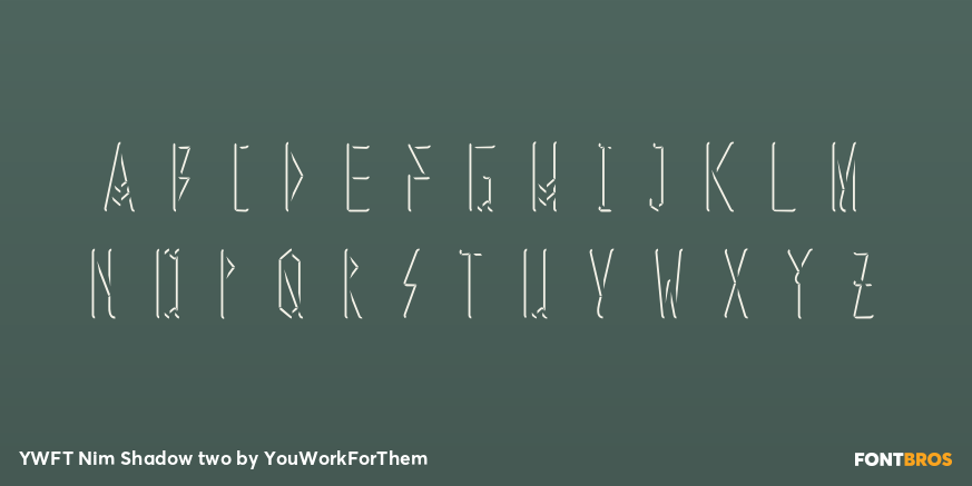 YWFT Nim Shadow two Font Poster #1