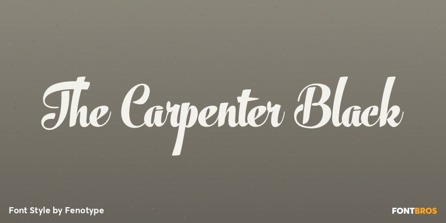 The Carpenter Black Poster