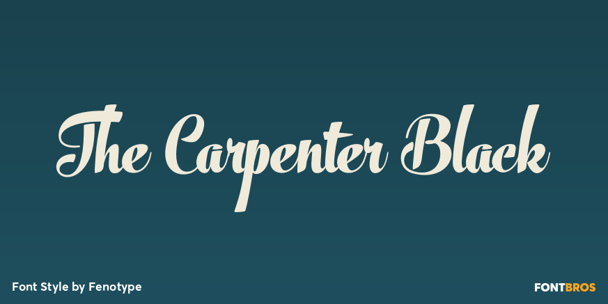 The Carpenter Black Poster