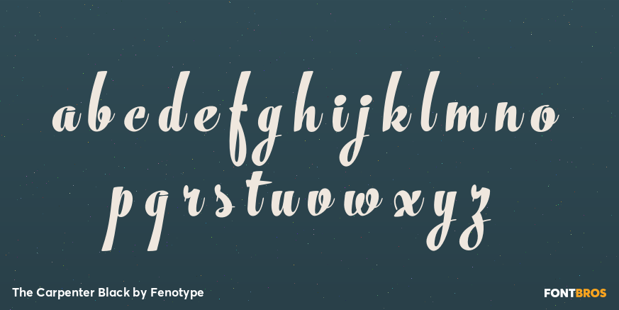 The Carpenter Black Font Poster #3