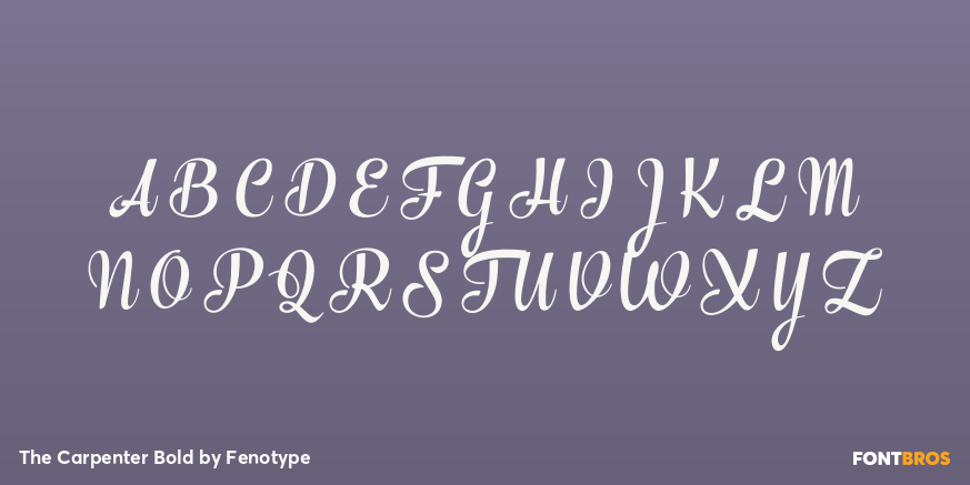 The Carpenter Bold Font Poster #1