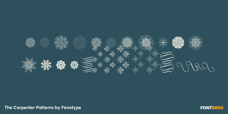 The Carpenter Patterns Font Poster #1