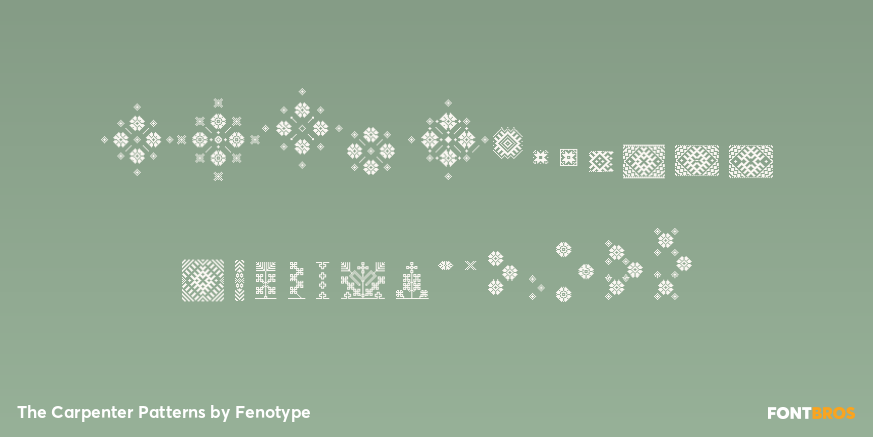 The Carpenter Patterns Font Poster #1