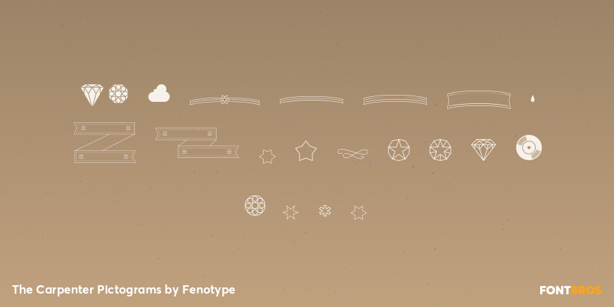 The Carpenter Pictograms Font Poster #1
