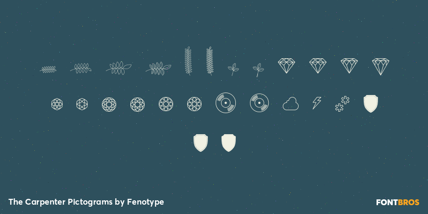 The Carpenter Pictograms Font Poster #1