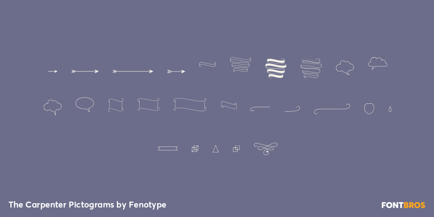 The Carpenter Pictograms Font Poster #1