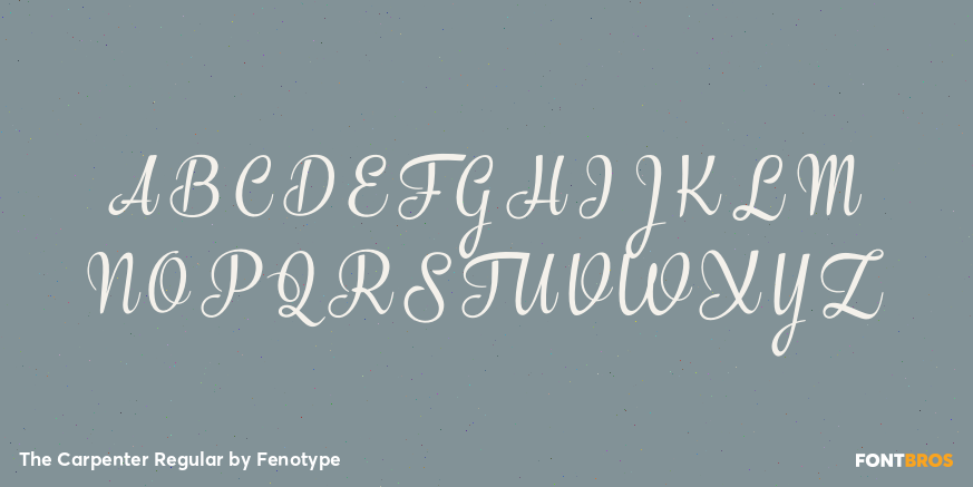 The Carpenter Regular Font Poster #1
