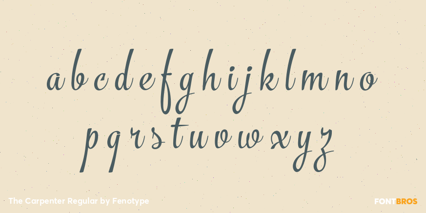 The Carpenter Regular Font Poster #1