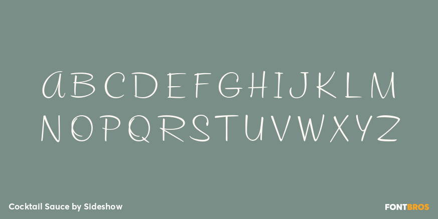 Cocktail Sauce Font Poster #2