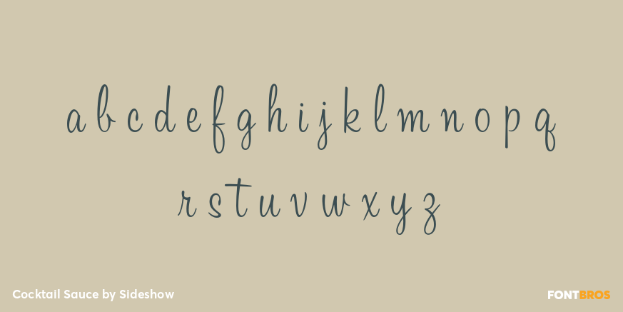 Cocktail Sauce Font Poster #3