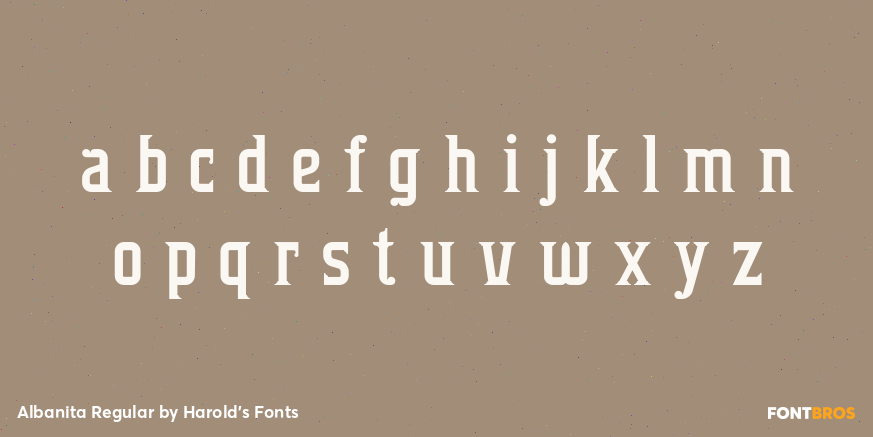 Albanita Regular Font Poster #3