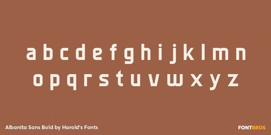 Albanita Sans Bold Font Poster #3