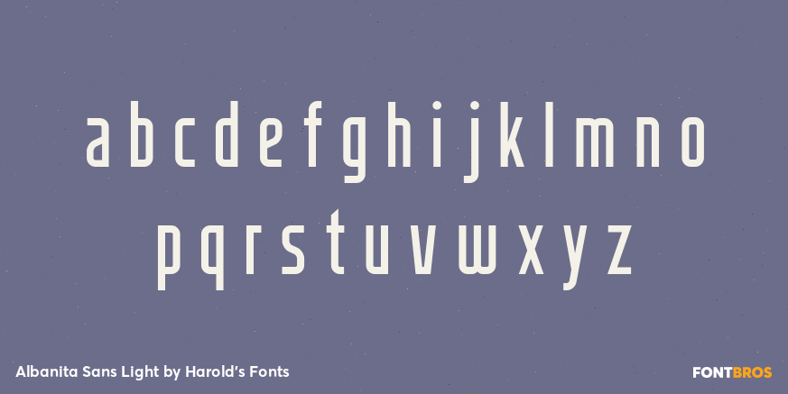 Albanita Sans Light Font Poster #3