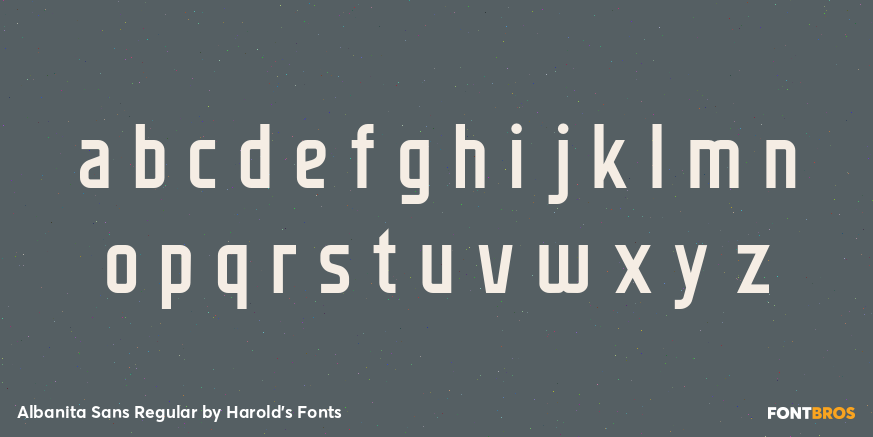 Albanita Sans Regular Font Poster #3