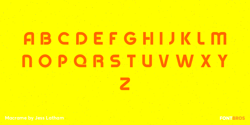 Macrame Font Poster #2