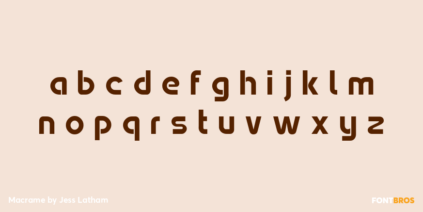 Macrame Font Poster #3