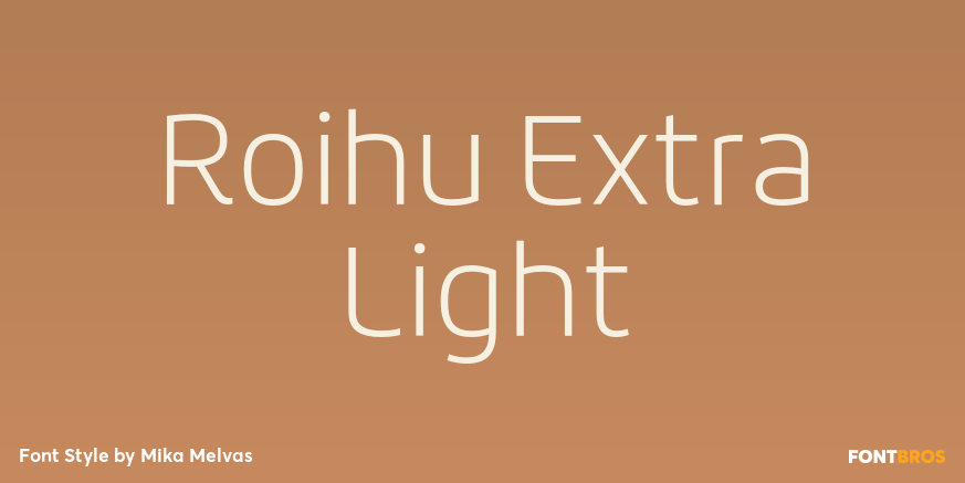 Roihu Extra Light Font Poster #1