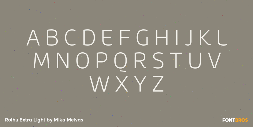 Roihu Extra Light Font Poster #1