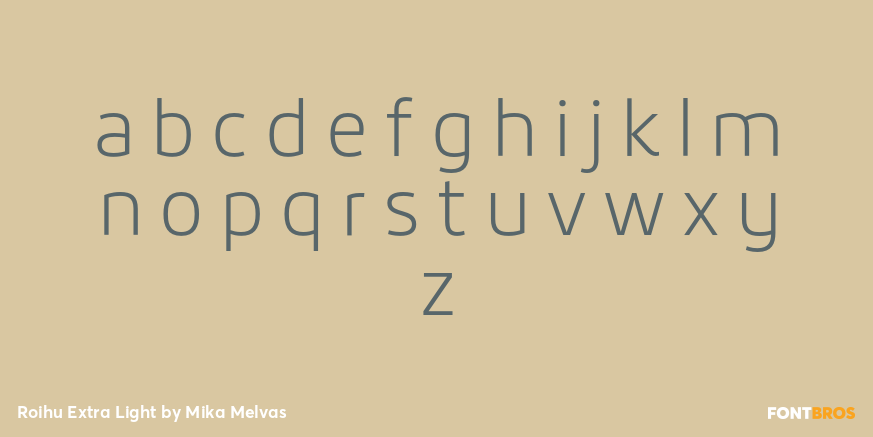 Roihu Extra Light Font Poster #1