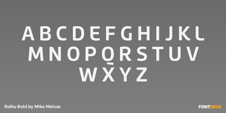 Roihu Bold Font Poster #2