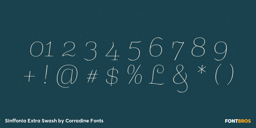 Sinffonia Extra Swash Font Poster #1