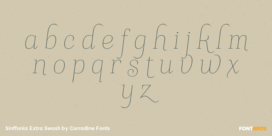 Sinffonia Extra Swash Font Poster #3