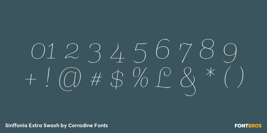 Sinffonia Extra Swash Font Poster #4
