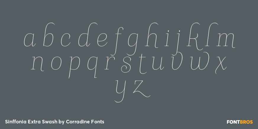 Sinffonia Extra Swash Font Poster #1